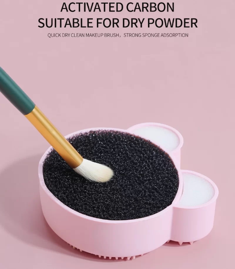 Picture of Maange Makeup Brush Cleaner Silicon Pad - Pink