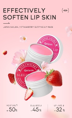 Picture of Quiyum Strawberry Sleeping Lip Mask - 15g