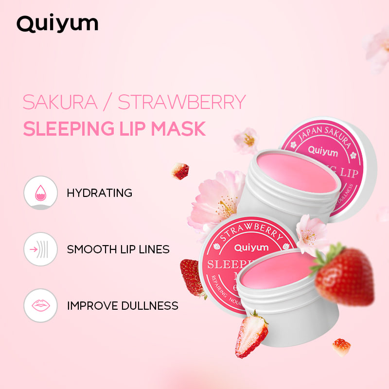 Picture of Quiyum Strawberry Sleeping Lip Mask - 15g