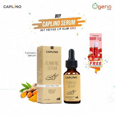 Picture of Buy Caplino Turmeric Serum 30ml Get Free Lip Balm