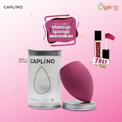 Picture of Buy  Caplino Makeup Sponge Deep Magenta Get Free Matte Liquide Lipstick