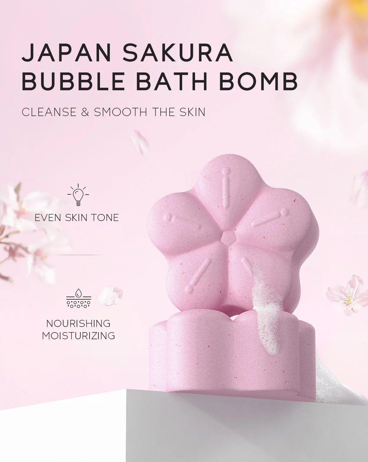 Picture of Laikou Japan Sakura Bubble Bath Bomb-30g