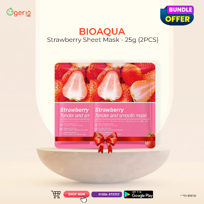 Picture of Bioaqua Strawberry Sheet Mask - 25g (2PCS)