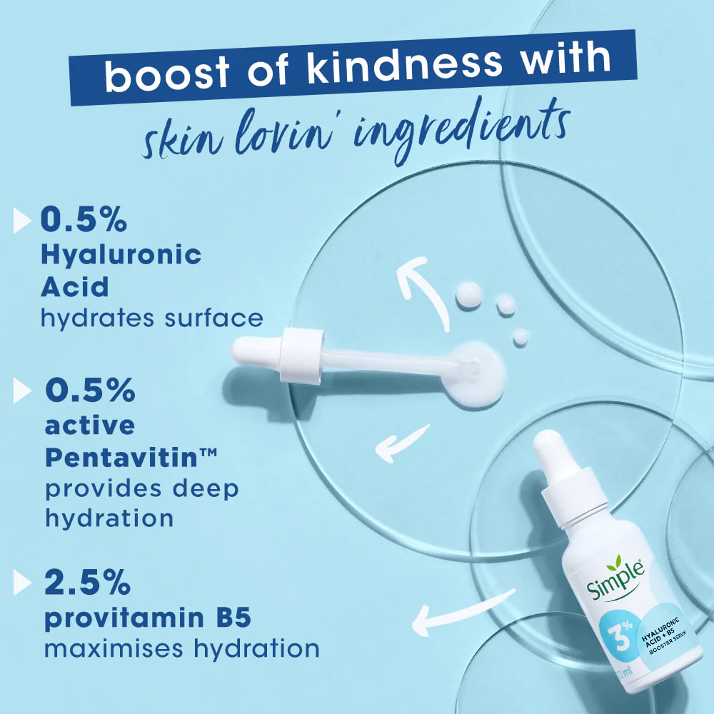 Picture of Simple 3% Hyaluronic Acid + Vitamin B5 Serum -30ml