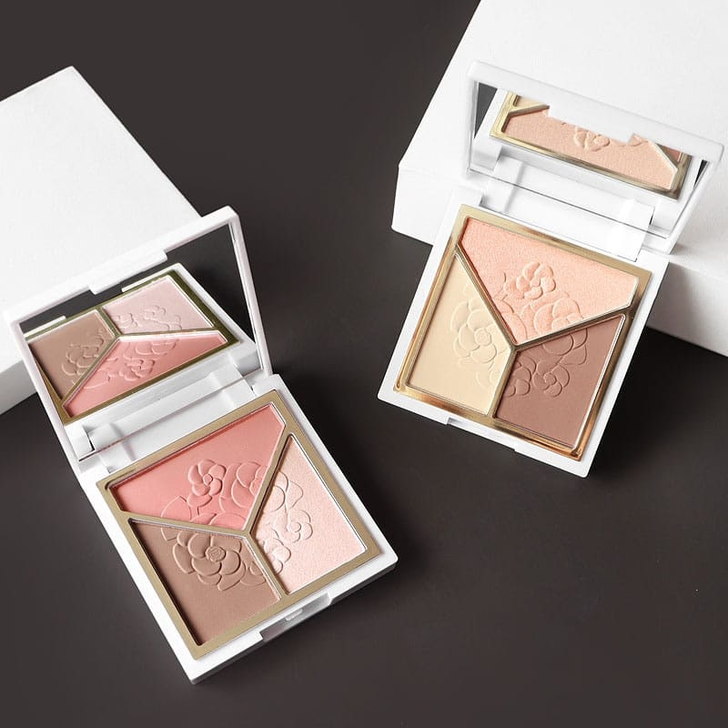 Picture of Lameila Powder Highlighter, Blush & Contour Palette 3-in-1