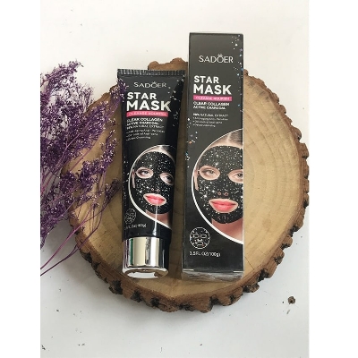 Picture of Sadoer Star Mask Clear Collagen Active Charcoal - 100g