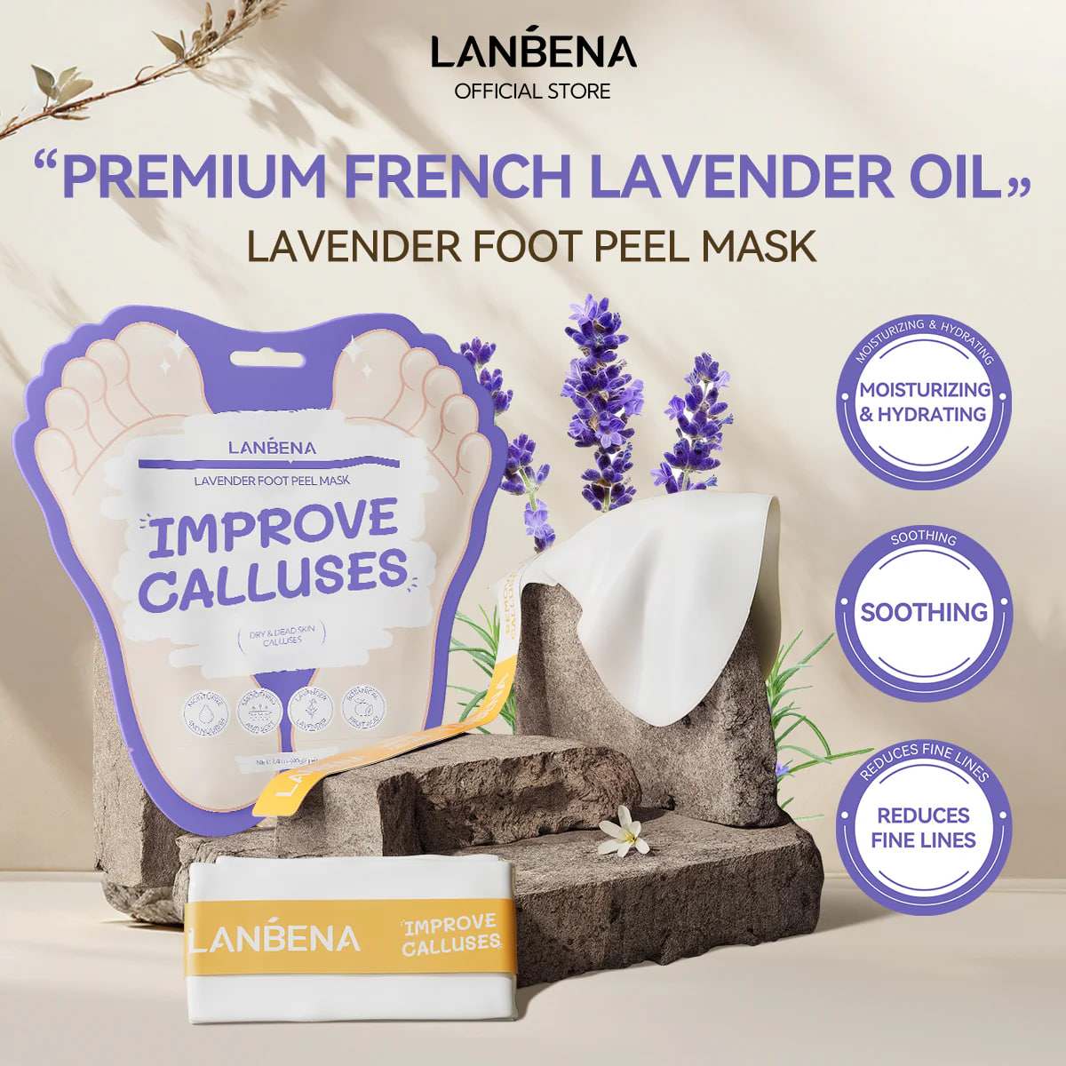 Picture of Lanbena Foot Peel Mask Lavender - 40g
