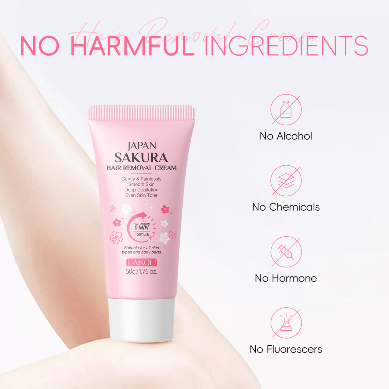 Picture of Laikou Japan Sakura Hair Removal Cream - 50g