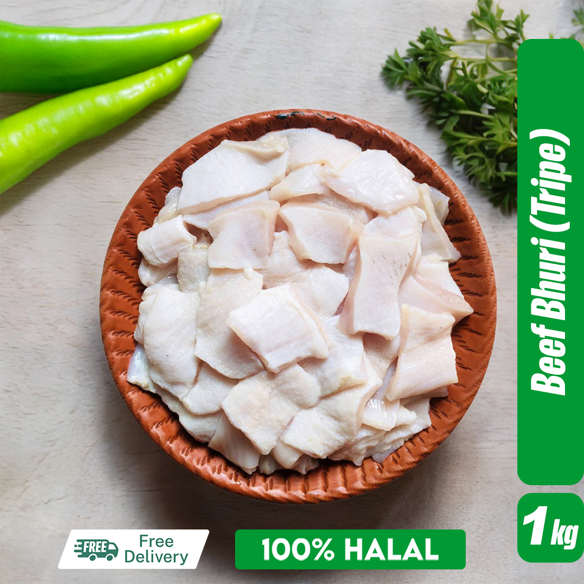 Picture of Beef Bhuri (Tripe) – Ready to Cook – 1kg ± 5% |  Cleaned & Prepped