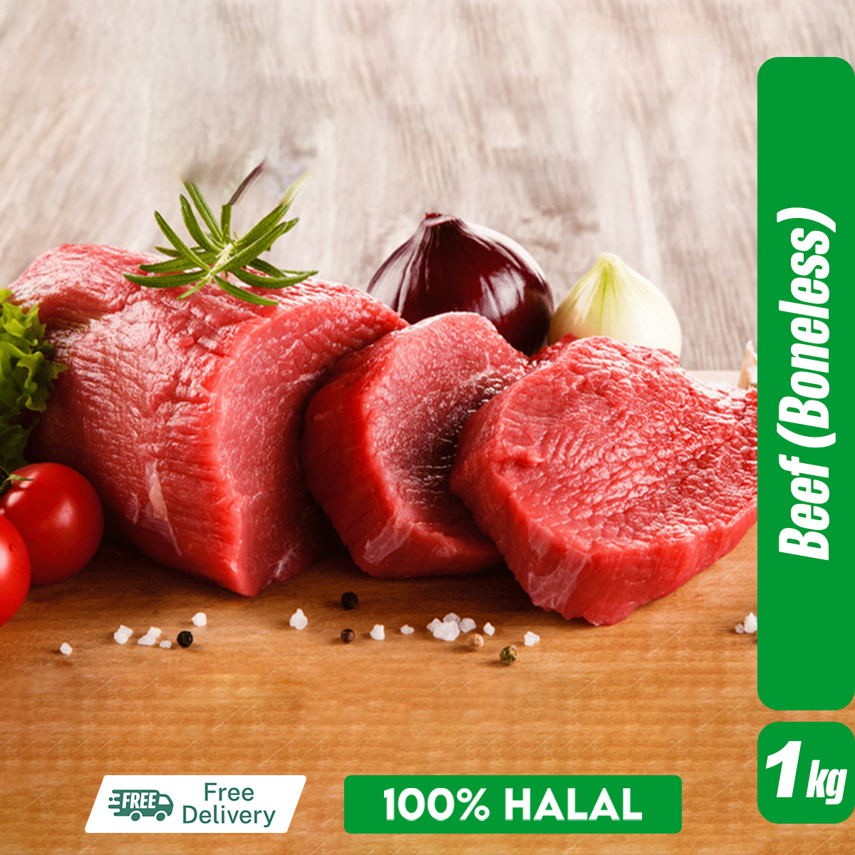 Picture of Premium Boneless Beef – 1 kg ± 5% | 100% Halal | Lean & Tender 
