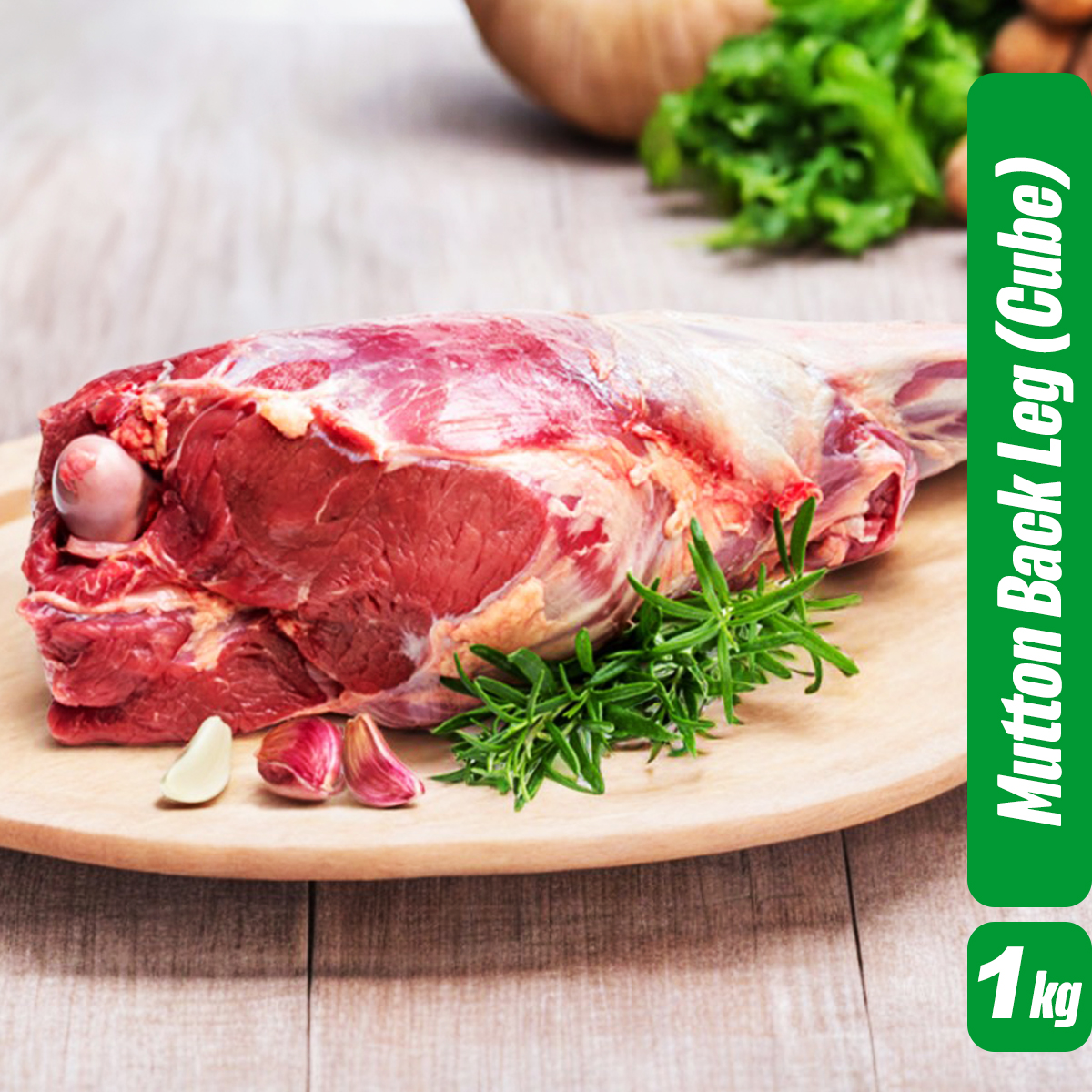 Picture of Mutton Back Leg (Cube) 1KG 