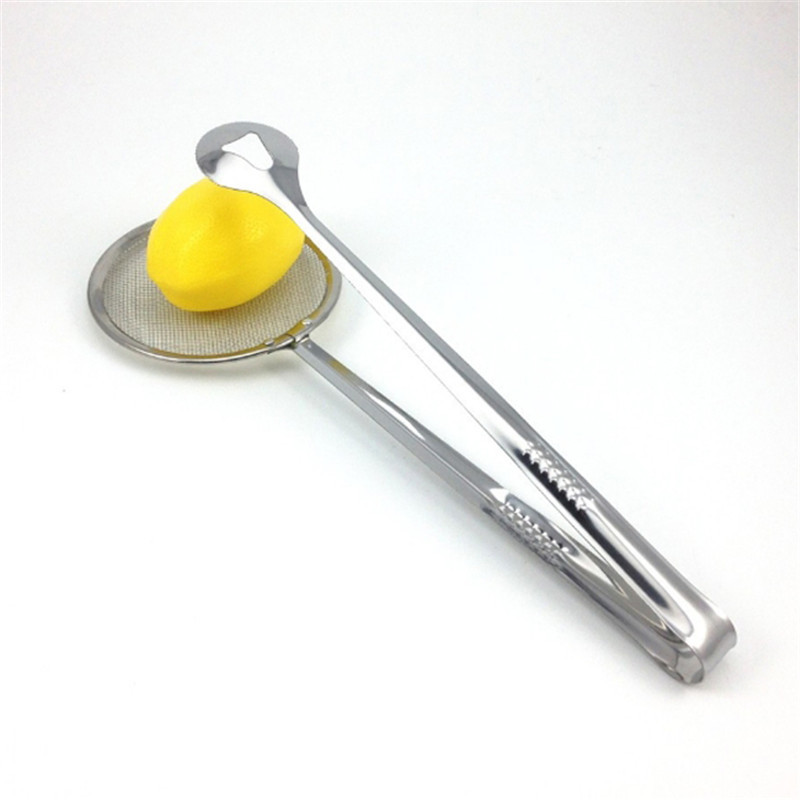 Picture of Stainless Steel Net Folder Oil Drain Food Clip Strainer