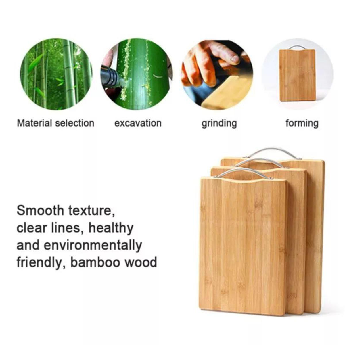 Picture of Kitchen Chopping Board Wooden Vegetable Fruits Outdoor Camping Food