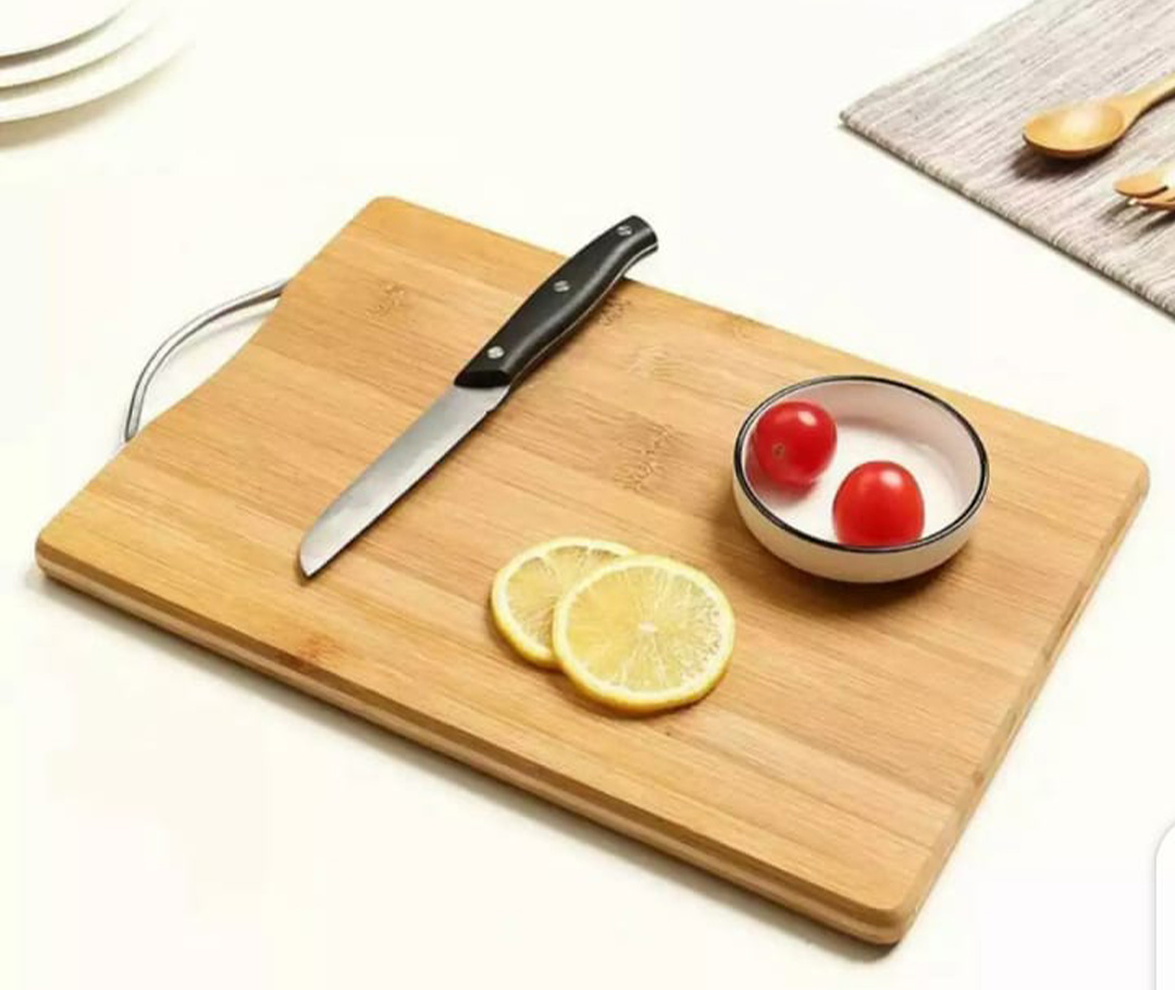 Picture of Kitchen Chopping Board Wooden Vegetable Fruits Outdoor Camping Food