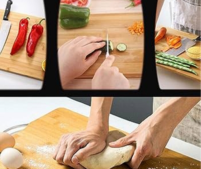 Picture of Kitchen Chopping Board Wooden Vegetable Fruits Outdoor Camping Food
