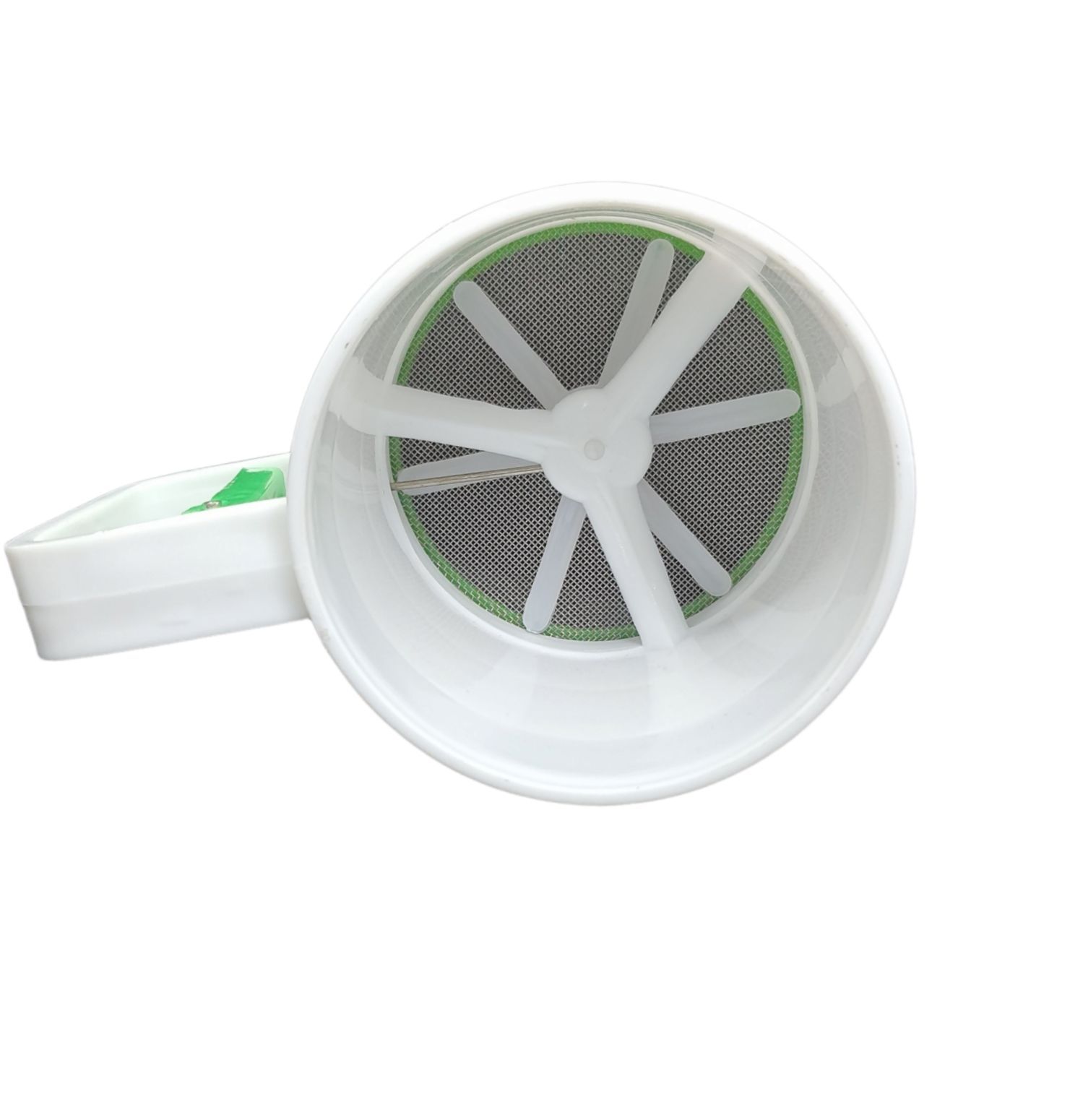 Picture of Plastic Flour Sieve, Hand Press Powder Filter, Sieve Cup, Kitchen Gadget for Cake, Sugar Sieve, Baking Sieve For Home.