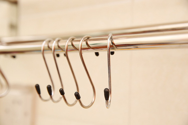 Picture of 1 set (4/5 pcs) Metal Hanger S Shape For Garbage Bags Decorative Wall Hanging