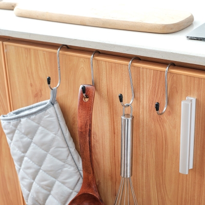 Picture of 1 set (4/5 pcs) Metal Hanger S Shape For Garbage Bags Decorative Wall Hanging