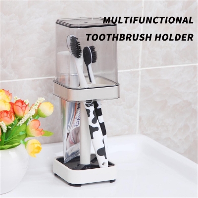 Picture of 1\ 2 CUPS With 1 TOOTHBRUSH HOLDER  TOOTHPASTE STORAGE STAND