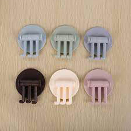 Picture of 1 pc Self Adhesive Kitchen Wall Door Hook Key Holder Rack Towel Hanger Bathroom Rack Hooks Viscose Multi-Purpose Storage Hooks