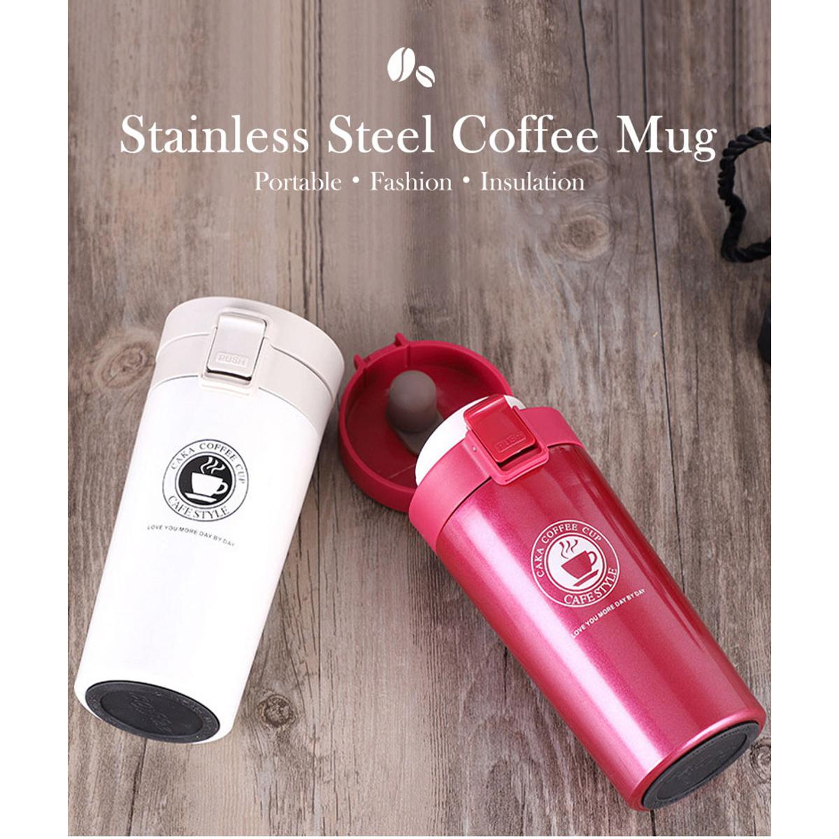 Picture of 380ml Portable Coffee Mug With Filter Double Wall Stainless Steel Vacuum Flasks Water Bottle Car Thermocup Thermos Tumbler Cup