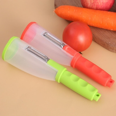 Picture of Peeler With Rubbish Bin Stainless Steel Multi-function Vegetable Peeler Cutter Peeler Potato Carrot Grater Kitchen Tool Gadgets