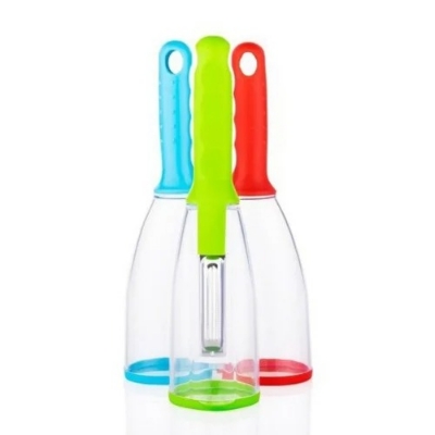 Picture of Peeler With Rubbish Bin Stainless Steel Multi-function Vegetable Peeler Cutter Peeler Potato Carrot Grater Kitchen Tool Gadgets