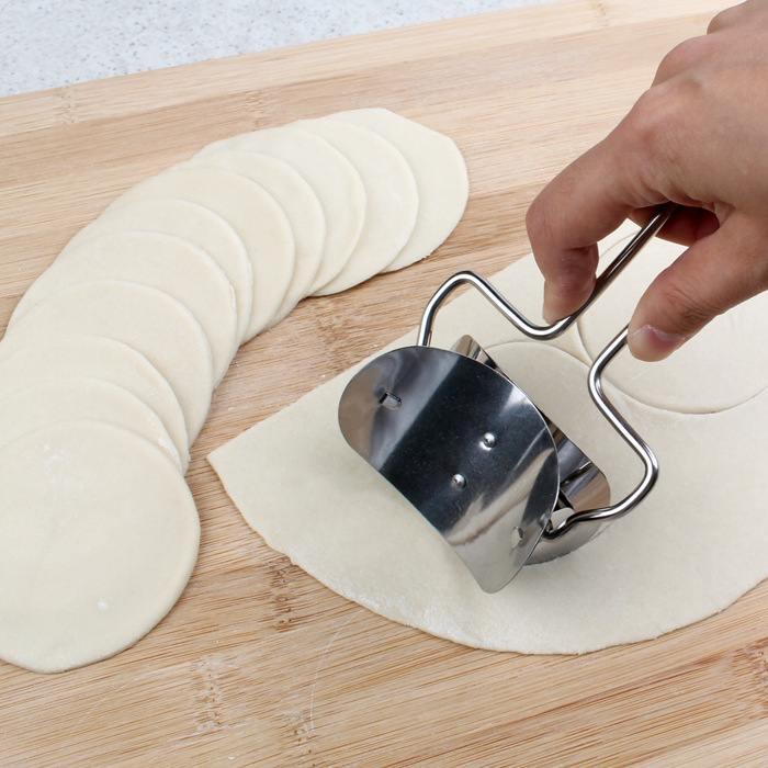 Picture of Stainless Steel Dumpling Maker Manual Ravioli Cake Mold Durable Pie Press Dough Cutter Baking Kitchen Pastry Pasta Tools
