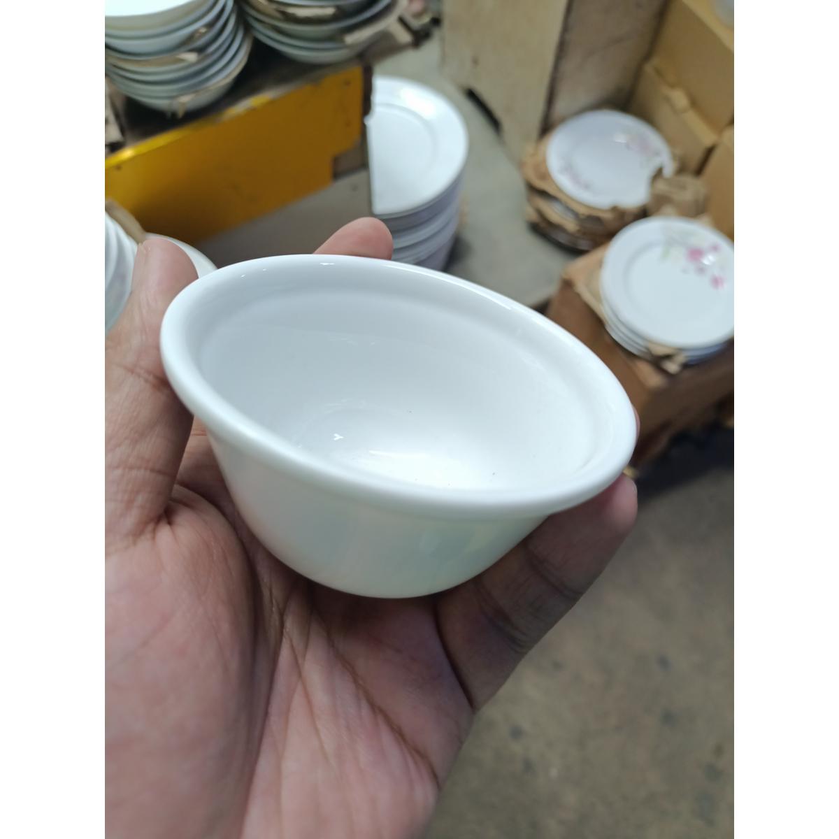 Picture of 3.4 inch Ceremic white serving dishes Round Dessert / sauce porcelain bowl