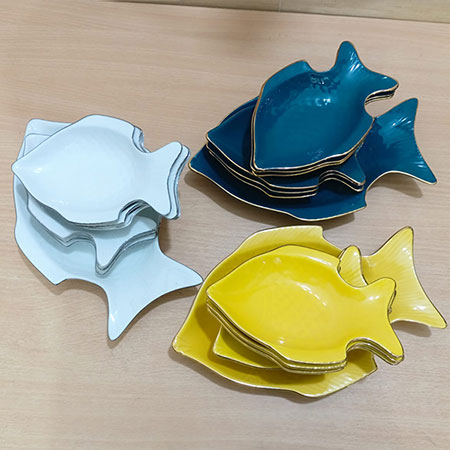 Picture of Excusive 7 Pcs Sweet Bowl Set Including Serving Dish , Oven Proof porcelain Ceramic Porcelain Snack Bowl Set,Ceramic Firni Set & bati, Soup & Firni Bati