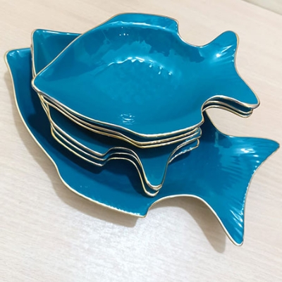 Picture of Excusive 7 Pcs Sweet Bowl Set Including Serving Dish , Oven Proof porcelain Ceramic Porcelain Snack Bowl Set,Ceramic Firni Set & bati, Soup & Firni Bati