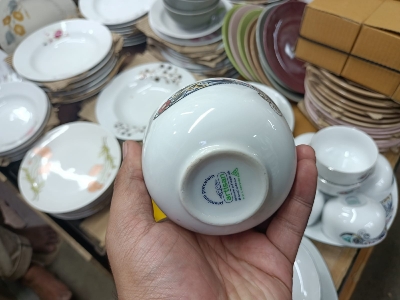 Picture of 7/5  Pcs Sweet Bowl Set Including Serving Dish , Oven Proof porcelain Ceramic  Snack Bati Set, Firni Set & bati, Soup & Firni Bati