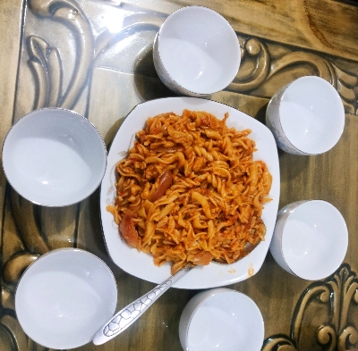 Picture of 7/5  Pcs Sweet Bowl Set Including Serving Dish , Oven Proof porcelain Ceramic  Snack Bati Set, Firni Set & bati, Soup & Firni Bati