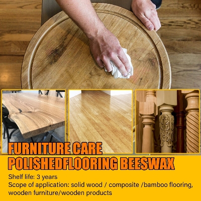 Picture of 85g Wood Care Wax Solid Wood Furniture Polishing Seasoning Beeswax Polisher Waterproof Furniture Care Maintenance Beeswax