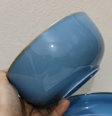 Picture of Ceramics curry Bowls Noodle Soup Rice Salad Ceramic bati 1 pc Small Ins Nordic Style Home  Restaurant Tableware