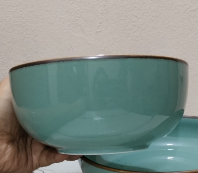 Picture of Ceramics curry Bowls Noodle Soup Rice Salad Ceramic bati 1 pc Small Ins Nordic Style Home  Restaurant Tableware