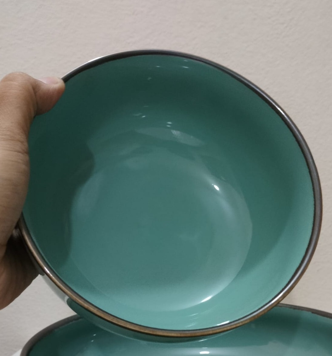 Picture of Ceramics curry Bowls Noodle Soup Rice Salad Ceramic bati 1 pc Small Ins Nordic Style Home  Restaurant Tableware