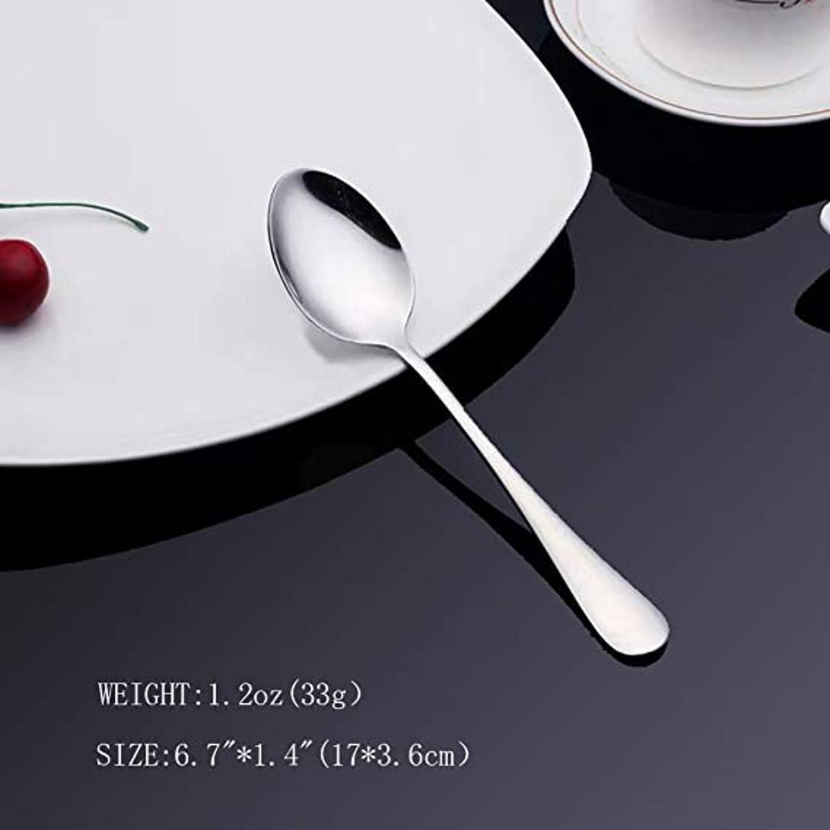 Picture of 6.7 Inches Stainless Steel tea Spoon,Set of 6,Use for Home, Kitchen or Restaurant