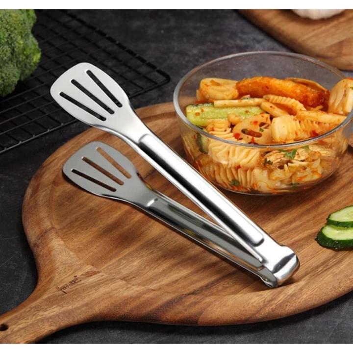 Picture of 3 PC Kitchen Food Stainless Steel Tool Heat Bread Salad BBQ Cooking Serving Utensil Bead Clip Clamp Meat Barbecue Tools Buffet