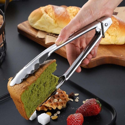 Picture of 3 PC Kitchen Food Stainless Steel Tool Heat Bread Salad BBQ Cooking Serving Utensil Bead Clip Clamp Meat Barbecue Tools Buffet