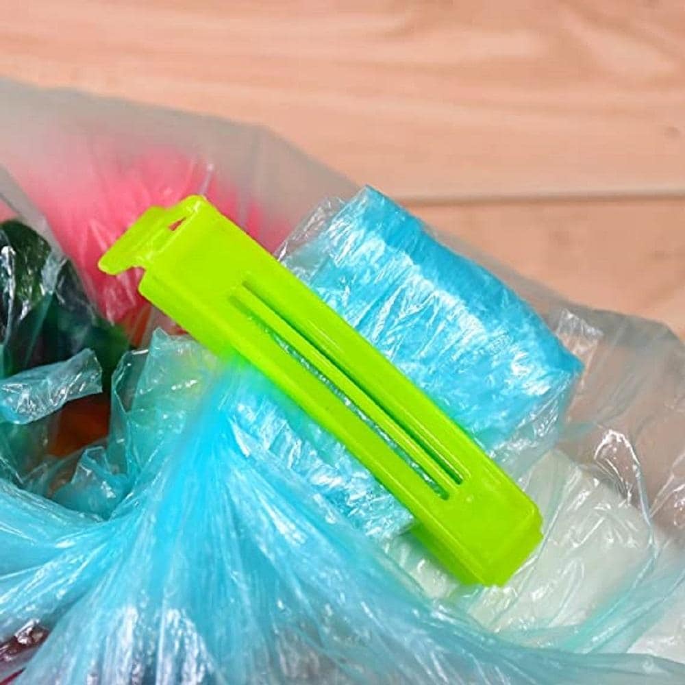 Picture of Lavish indulgent - 12 PCS Portable New Kitchen Storage Food Snack Seal Sealing Bag Clips Sealer Clamp Plastic Tool - Easy To maintain