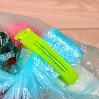 Picture of Lavish indulgent - 12 PCS Portable New Kitchen Storage Food Snack Seal Sealing Bag Clips Sealer Clamp Plastic Tool - Easy To maintain