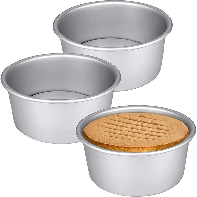 Picture of 7 inch Aluminum Chiffon Cake Mold Nonstick Food Cake Pan DIY Round Cake Bakeware Home Kitchen Baking Cake Mold Pan