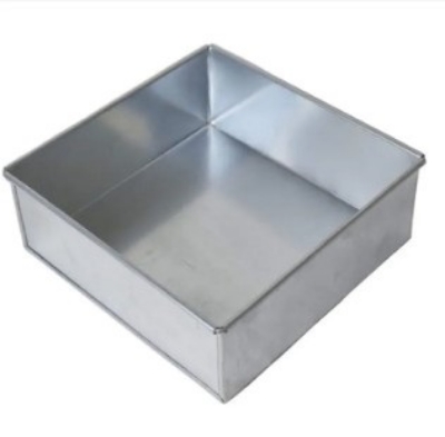 Picture of 4Pcs Square Shape Cake Mold, Aluminum Round cake mold 4pis set, Make Cake, Pudding And More, Oven Proof Cake Pan Set.