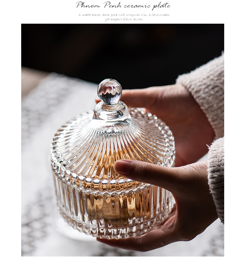 Picture of Candy jar ,glass jar, Dry Storage Glass Sugar Jar Jewelry Box Candle Holder Handmade Fragrance Candle Cup 400 ml