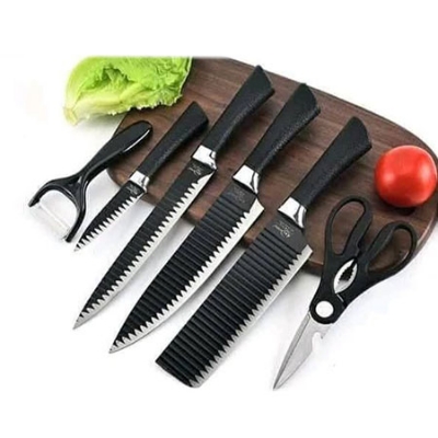 Picture of Professional 6 Piece colorful /black Kitchen  Set