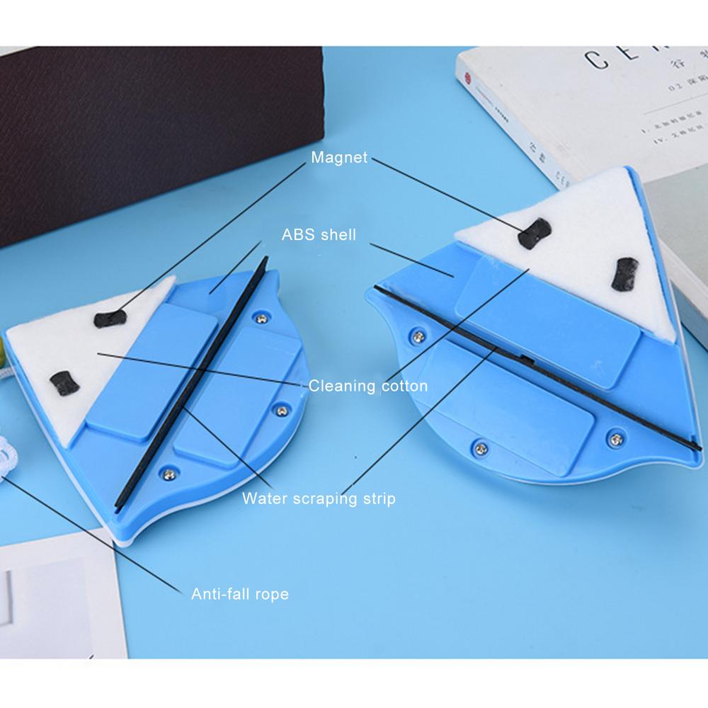 Picture of গৃহস্থালীর ধোয়ার জন্য দরকারী চৌম্বকীয় উইন্ডো ক্লিনার ওয়াইপার গ্লাস ব্রাশ টুল ডাবল সাইড চৌম্বকীয় ব্রাশ উইন্ডো গ্লাস ব্রাশ - glass cleaner