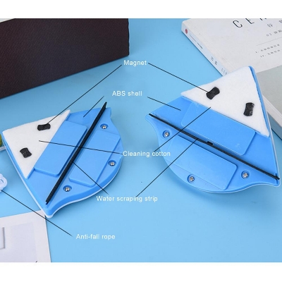 Picture of গৃহস্থালীর ধোয়ার জন্য দরকারী চৌম্বকীয় উইন্ডো ক্লিনার ওয়াইপার গ্লাস ব্রাশ টুল ডাবল সাইড চৌম্বকীয় ব্রাশ উইন্ডো গ্লাস ব্রাশ - glass cleaner