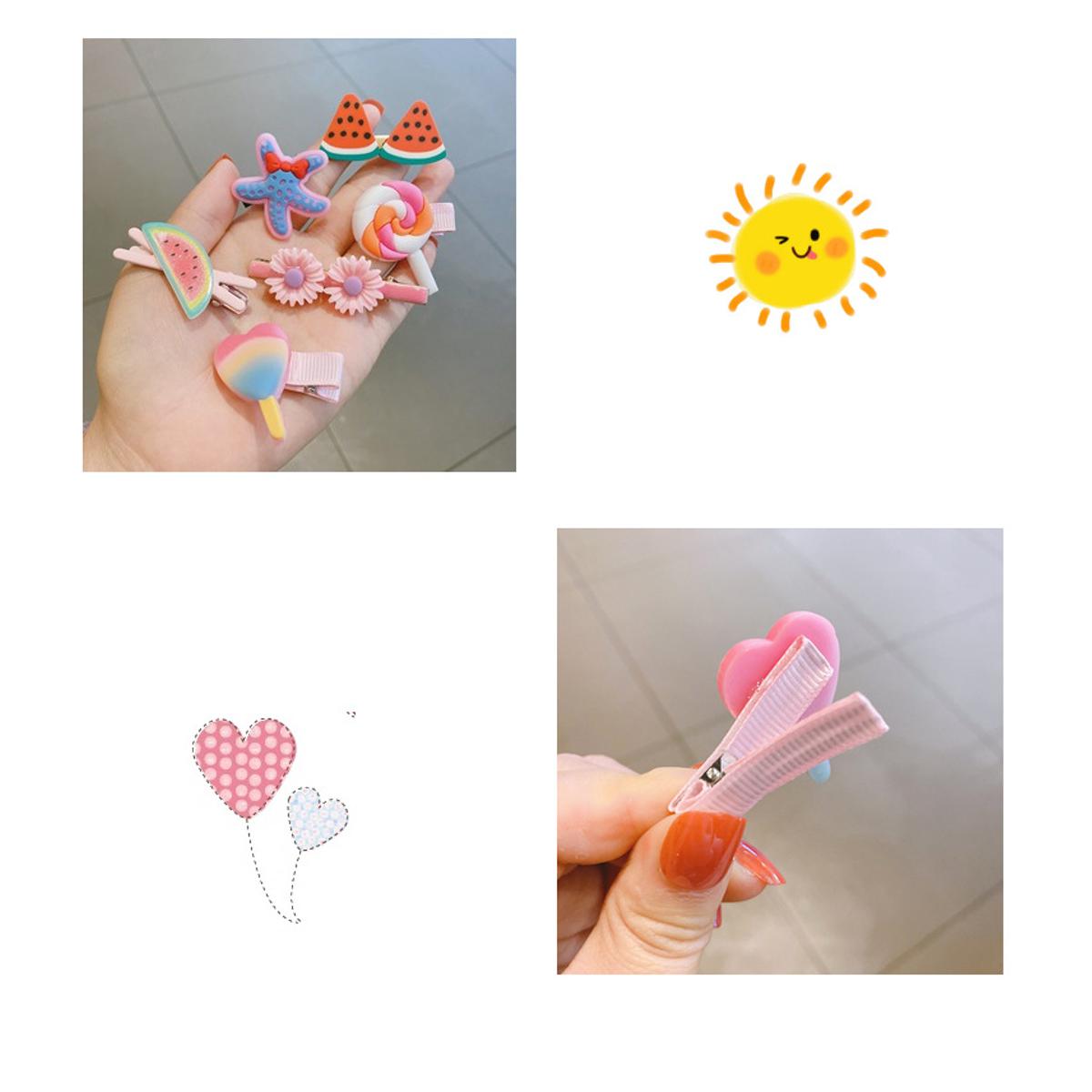 Picture of Little Girls Princess Hairpins, Handmade Hair Barrettes, Marble Alligator bobby pins, Glitter Crystal Geometric Hairpin, Elegant Gold Hair Accessories, Gifts for Women Girls.