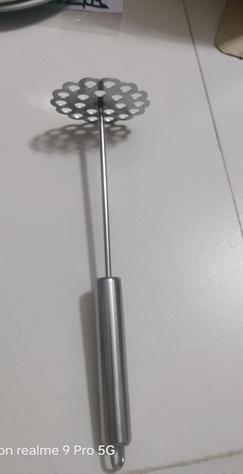 Picture of Stainless Steel Potato Masher With Broad Mashing Plate For Smooth Mashed Potatoes Fruit Vegetable Tools Press Crusher